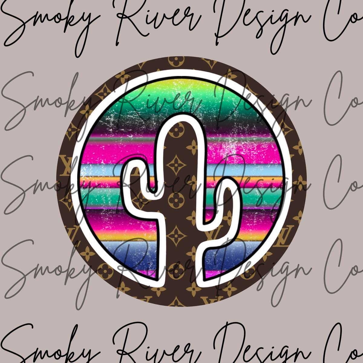 EL Vee/ Serape Cactus Digital Download