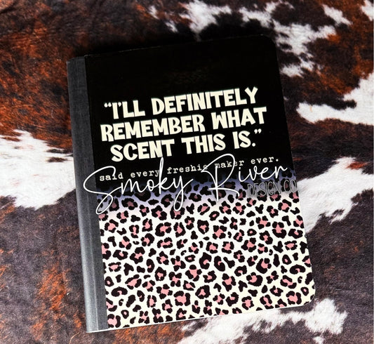 Freshie Maker Scent Notebook- Leopard Print
