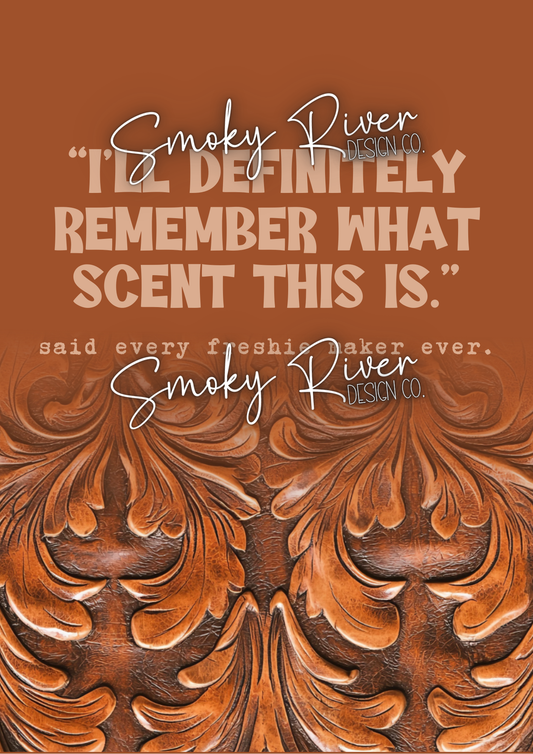 Freshie Maker Scent Notebook- Tooled Leather