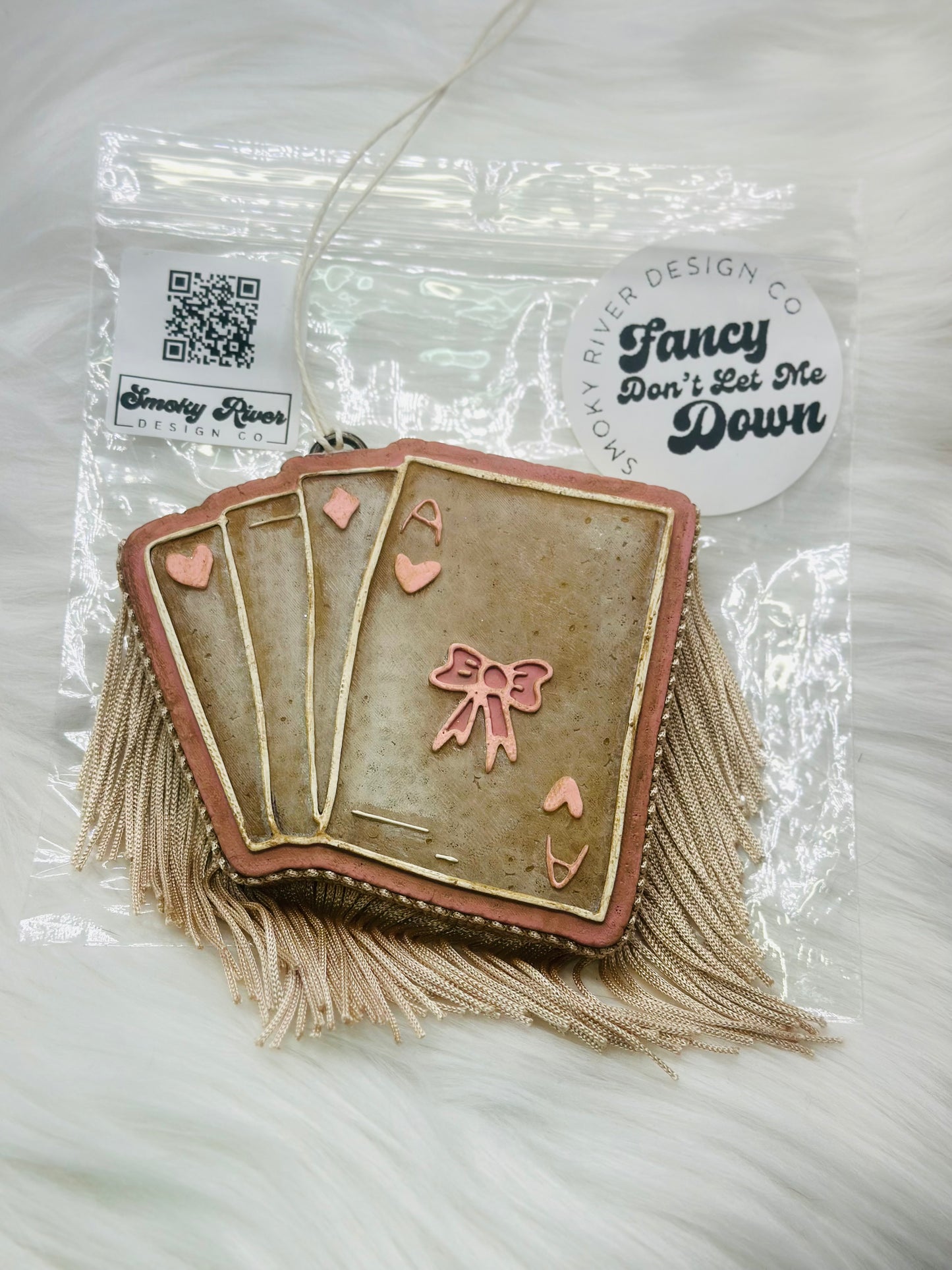 Distressed Coquette Poker Cards Freshie