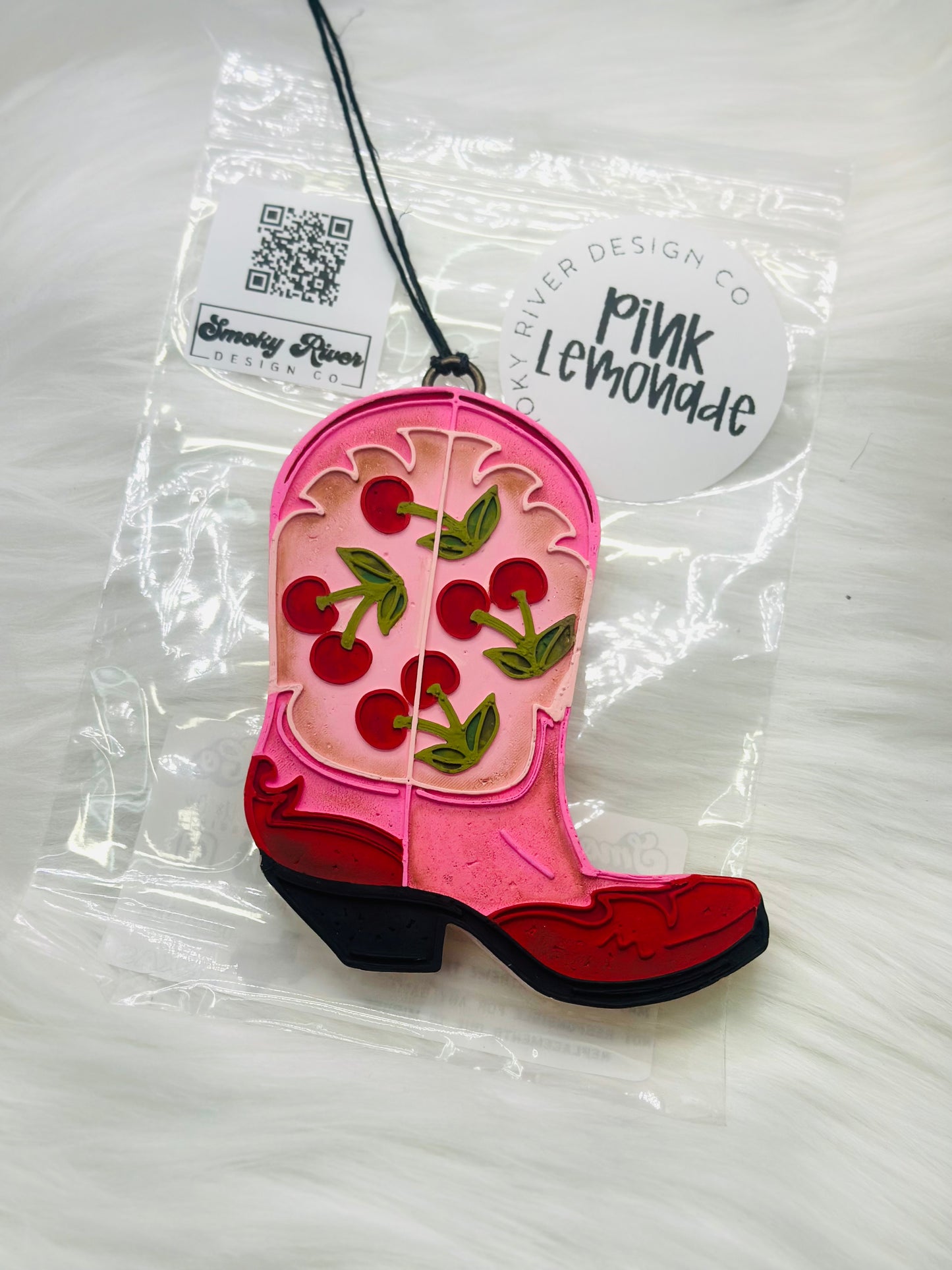 Trendy Cherry Cowboy Boot Freshie