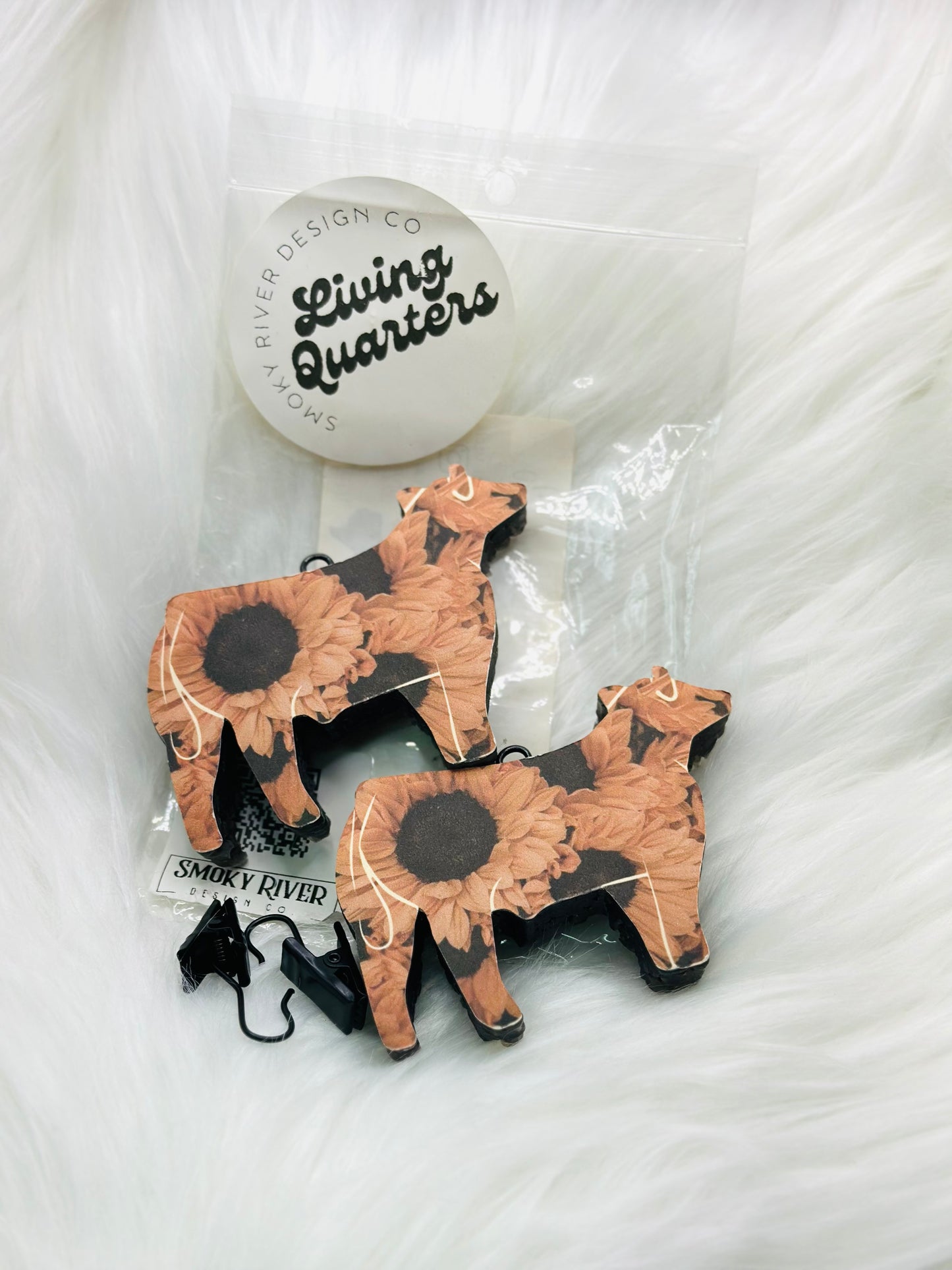 Sunflower Show Steer Vent Clip Freshie Set
