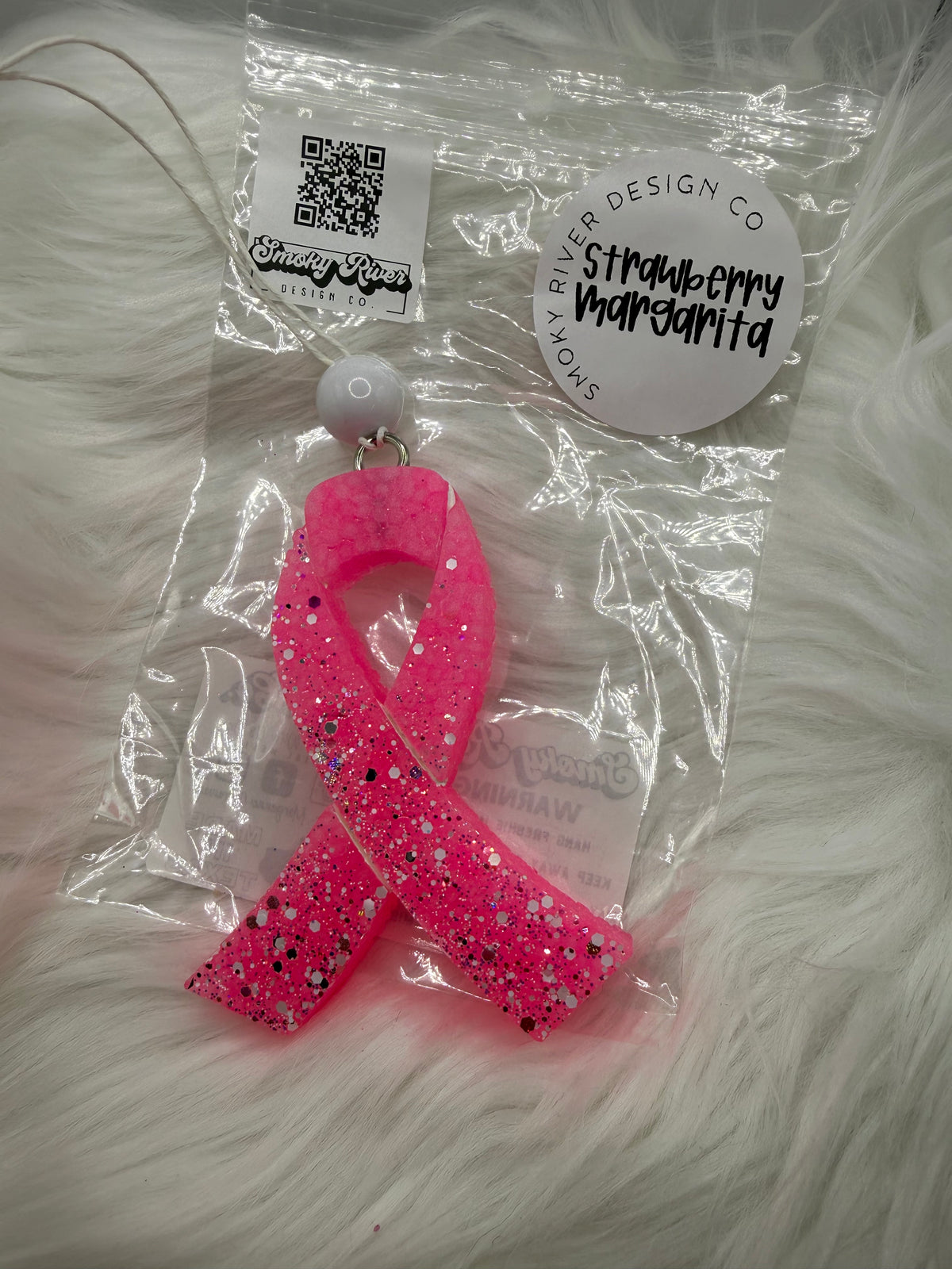 Breast Cancer Ribbon Freshie