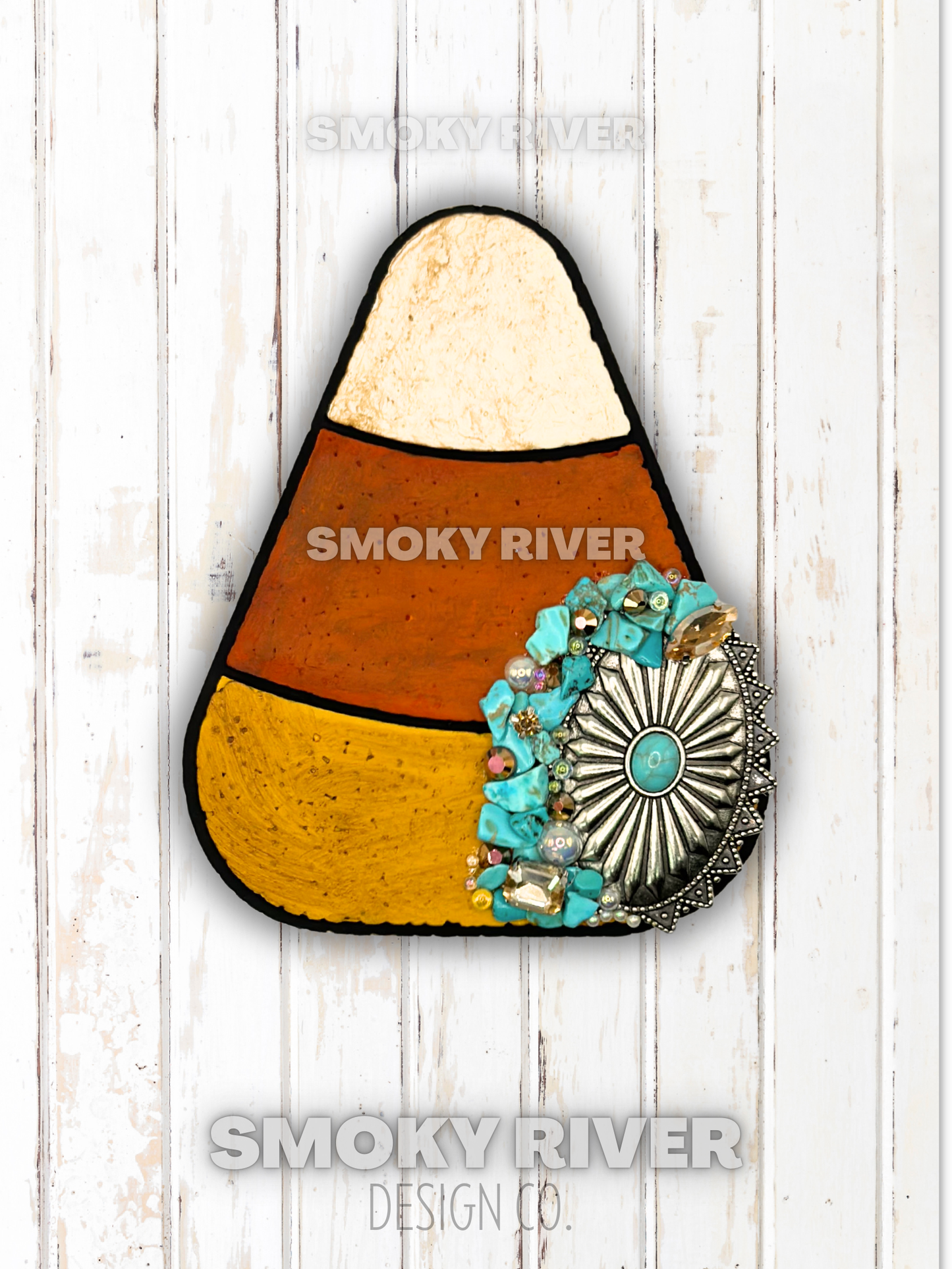 Turquoise Candy Corn (Scent- Cowboy Cookie)