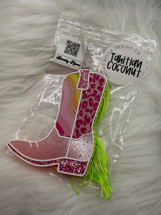 Girly Cowgirl Boot Freshie