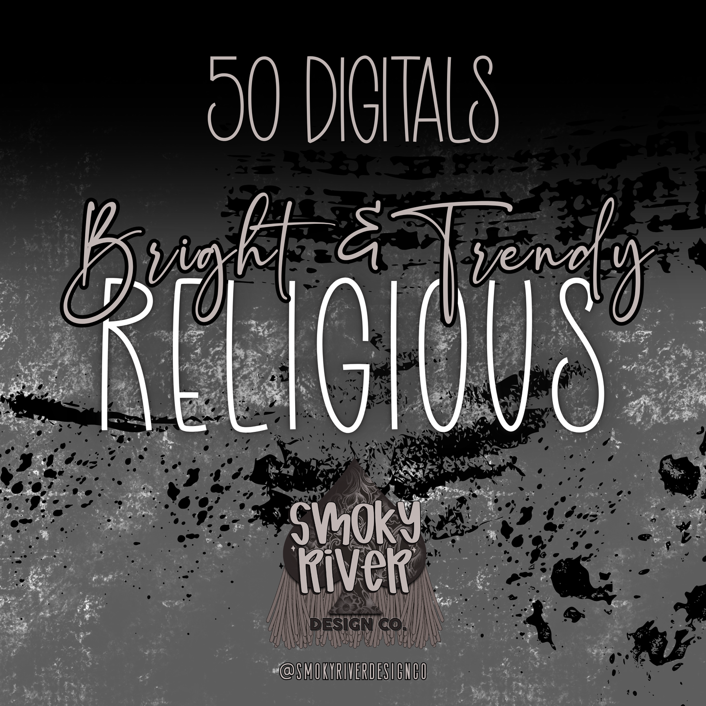 Bright & Trendy Religious Digital Download Drive- 50 Images