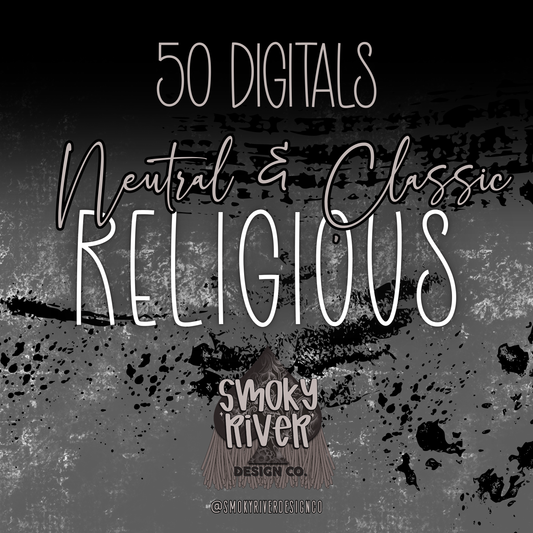 Neutral & Classic Religious Digital Download Drive- 50 Images