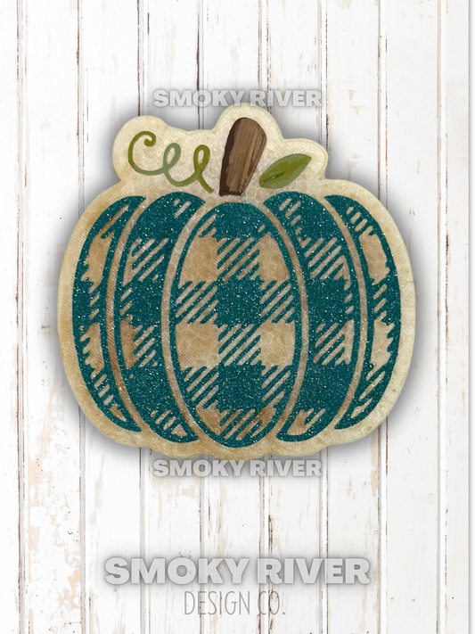 Buffalo Plaid Pumpkin (Scent- Caramel Apple)