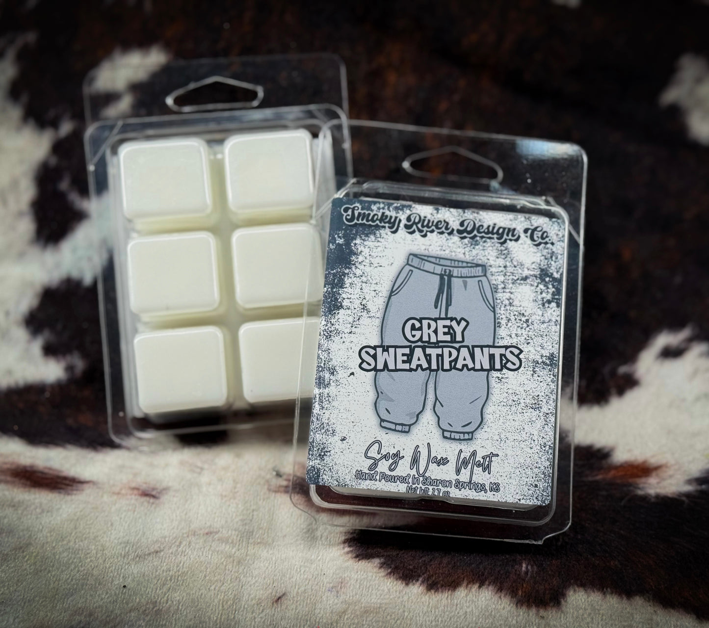 Grey Sweatpants Soy Wax Clamshell