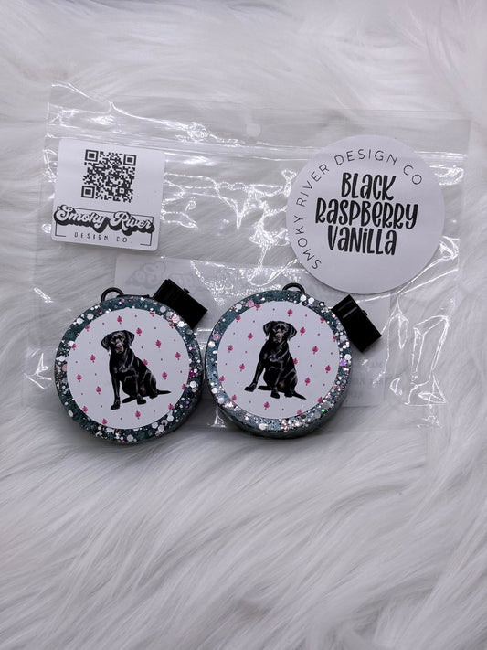 Black Lab Vent Clip Freshie Set
