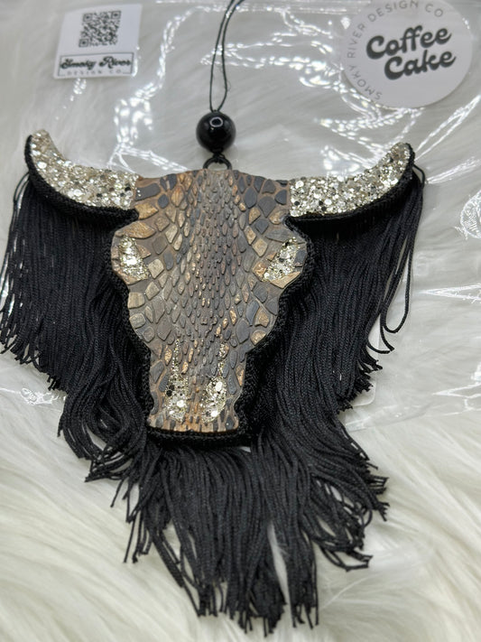 Snake Skin Bull Skull Freshie