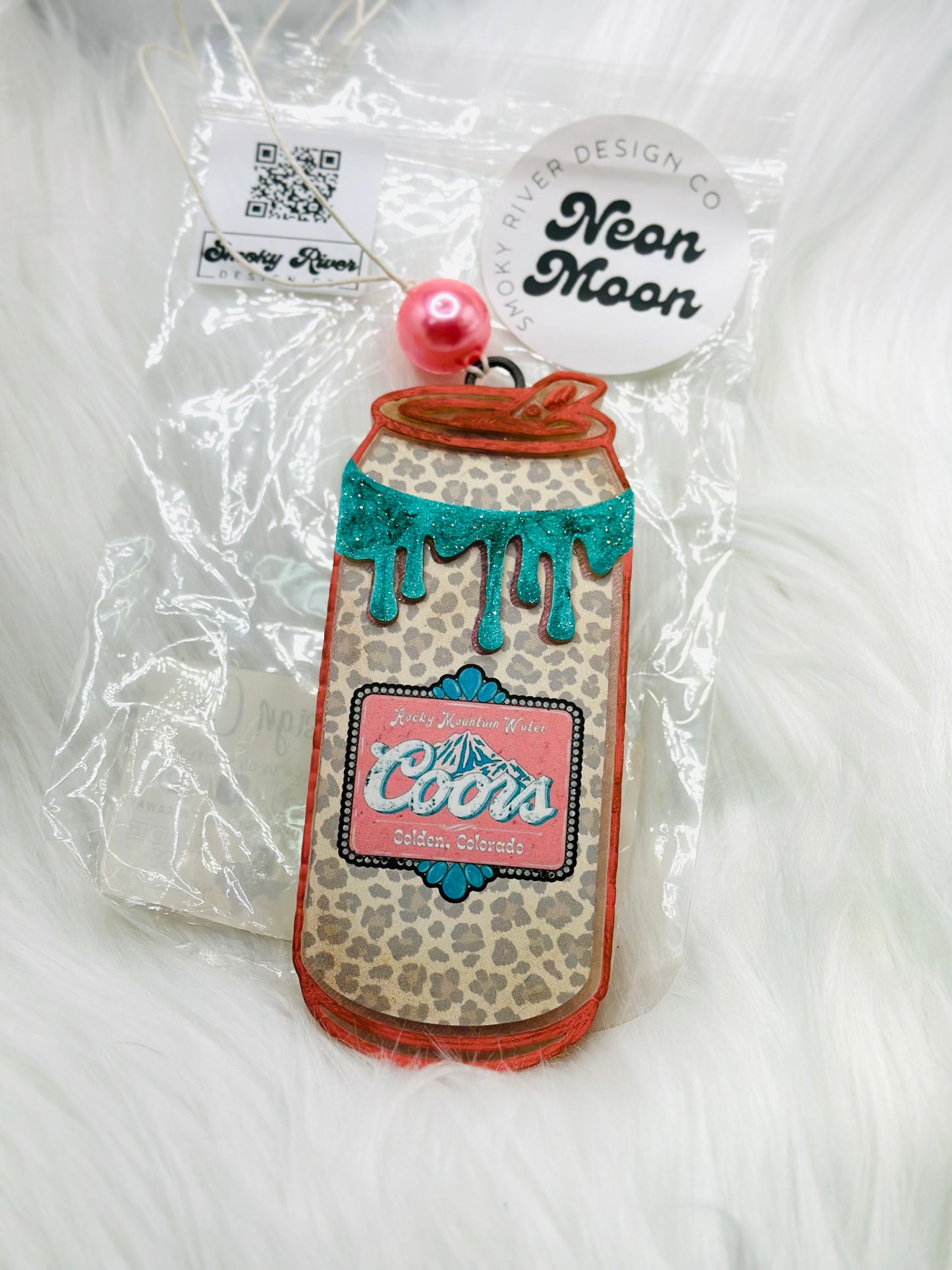 Leopard Beer Can Freshie