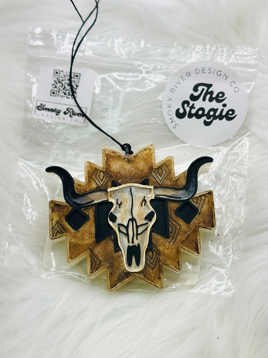 Aztec Longhorn Plaque Freshie