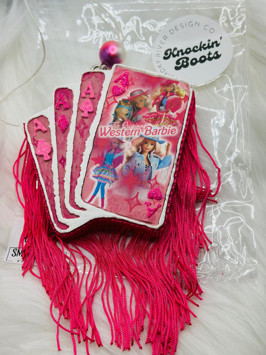 Western Barbie Poker Cards Freshie