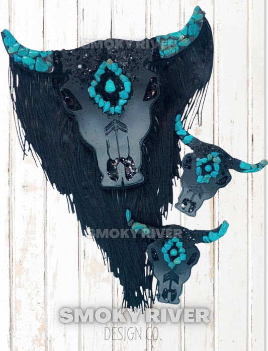 Black Ombre Aztec Bull Freshie